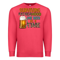Cardinal surviving fatherhood one beer at a  time Premium Sweatshirt - Artiststas