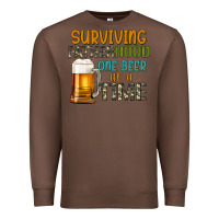 Chestnut surviving fatherhood one beer at a  time Premium Sweatshirt - Artiststas