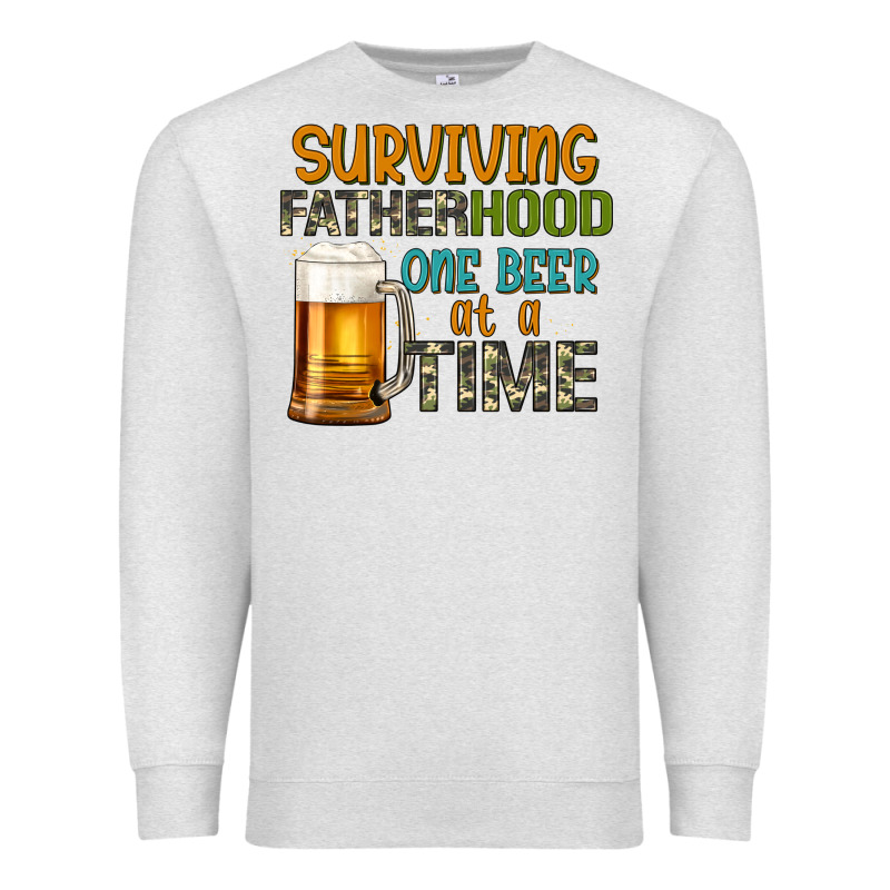 Surviving Fatherhood One Beer At A  Time Premium Sweatshirt by Artiststas | Teevron
