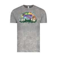 Cloud Rock Happy Easter Day rainbow Vintage Tee - HowdyJamesFarm