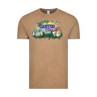 Vintage Coffee Happy Easter Day rainbow Vintage Tee - HowdyJamesFarm