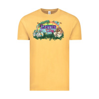 Vintage Mustard Happy Easter Day rainbow Vintage Tee - HowdyJamesFarm