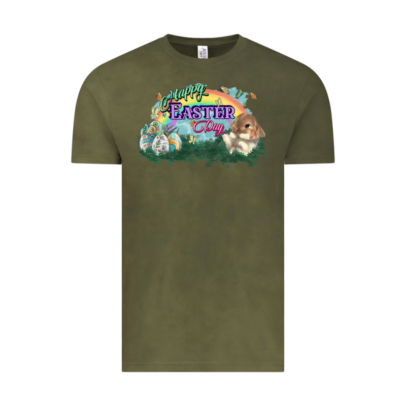 Happy Easter Day Rainbow Vintage Tee by HowdyJamesFarm | Teevron