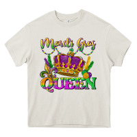 Cream mardi gras queen Heavy Core Tee - LillyAllenDesigns