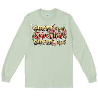 Matcha Super mom super wife super tired Long Sleeve Tee - CowGirlArtShop