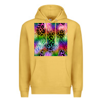 Antique Gold neon safari seamless pattern 2 Premium Hoodie - BundleAndBundleShop