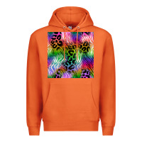 Carrot neon safari seamless pattern 2 Premium Hoodie - BundleAndBundleShop