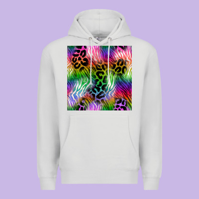 Neon Safari Seamless Pattern 2 Premium Hoodie Designed By Bundleandbundleshop