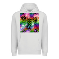 Dove Grey neon safari seamless pattern 2 Premium Hoodie - BundleAndBundleShop