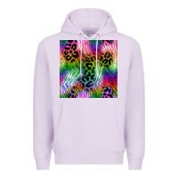Lilac neon safari seamless pattern 2 Premium Hoodie - BundleAndBundleShop