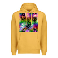 Mustard neon safari seamless pattern 2 Premium Hoodie - BundleAndBundleShop
