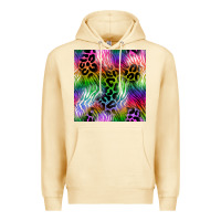 Pina Colada neon safari seamless pattern 2 Premium Hoodie - BundleAndBundleShop