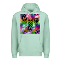 Seafoam neon safari seamless pattern 2 Premium Hoodie - BundleAndBundleShop