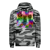 Slate Camo neon safari seamless pattern 2 Premium Hoodie - BundleAndBundleShop