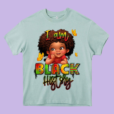 I Am Black History Juneteenth Heavy Core Tee Designed By Lillyallendesigns