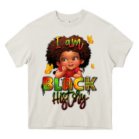 Cream i am black history juneteenth Heavy Core Tee - LillyAllenDesigns