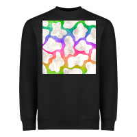 Black watercolor rainbow cow seamless pattern Heavyweight Sweatshirt - BundleAndBundleShop