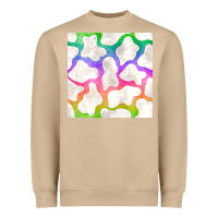 Mushroom watercolor rainbow cow seamless pattern Heavyweight Sweatshirt - BundleAndBundleShop