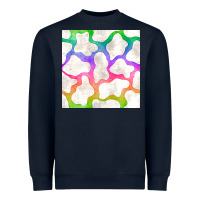 Navy watercolor rainbow cow seamless pattern Heavyweight Sweatshirt - BundleAndBundleShop