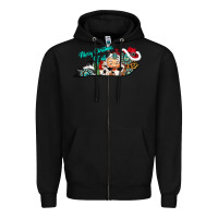 Black merry christmas y'all kentucky Zipper Hoodie - CowhideDigitalArt