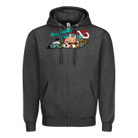 Charcoal Heather merry christmas y'all kentucky Zipper Hoodie - CowhideDigitalArt