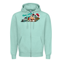 Seafoam merry christmas y'all kentucky Zipper Hoodie - CowhideDigitalArt