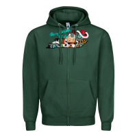 Sports Green merry christmas y'all kentucky Zipper Hoodie - CowhideDigitalArt