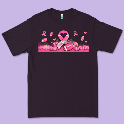 Breast Cancer American Football Premium Tee Designed By Jasminsmagicworld