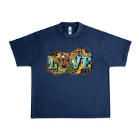 Navy Love baby Cow Urban Heavy Tee - HowdyJamesFarm