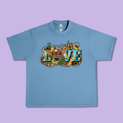 Love Baby Cow Urban Heavy Tee Designed By Howdyjamesfarm