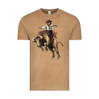 Vintage Camel Cowboy bull rodeo Vintage Tee - HowdyJamesFarm