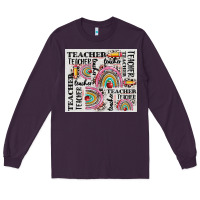 Plum teacher tumbler Long Sleeve Tee - CowGirlArtShop