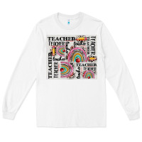 White teacher tumbler Long Sleeve Tee - CowGirlArtShop