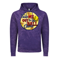 Cloud Purple take me out to the ball game softball Vintage Hoodie - CowGirlArtShop