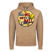 Vintage Coffee take me out to the ball game softball Vintage Hoodie - CowGirlArtShop