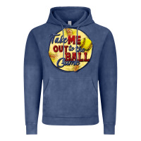Vintage Denim take me out to the ball game softball Vintage Hoodie - CowGirlArtShop