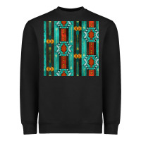 Black native american aztec seamless pattern 5 Heavyweight Sweatshirt - BundleAndBundleShop