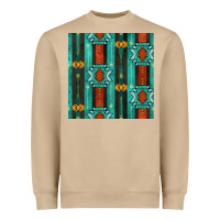 Mushroom native american aztec seamless pattern 5 Heavyweight Sweatshirt - BundleAndBundleShop