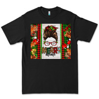 Black Christmas merry mama messy bun Premium Tee - Jasminsmagicworld