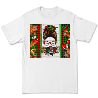 White Christmas merry mama messy bun Premium Tee - Jasminsmagicworld