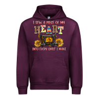 Mauve Wine i sew a piece of my heart into every quilt i make Urban Hoodie - AdoDesignShop