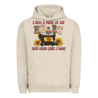 Pigment French Oak i sew a piece of my heart into every quilt i make Urban Hoodie - AdoDesignShop