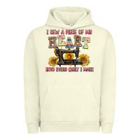 Pigment Pistachio i sew a piece of my heart into every quilt i make Urban Hoodie - AdoDesignShop