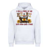 White i sew a piece of my heart into every quilt i make Urban Hoodie - AdoDesignShop