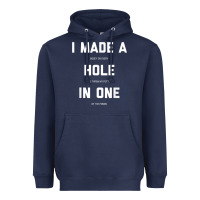 Navy Funny Golf Shirts For Men Women Hole In One Golf Gag Gifts Heavyweight Hoodie - minhPixels