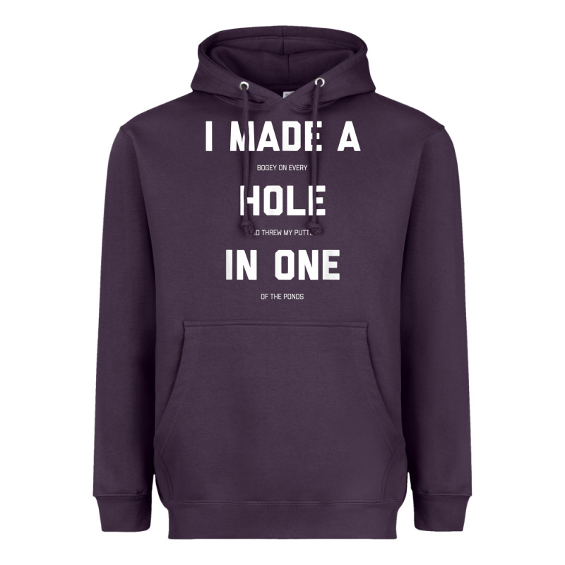 Funny Golf Shirts For Men Women Hole In One Golf Gag Gifts Heavyweight Hoodie by minhPixels | Teevron