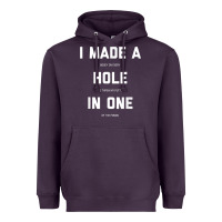 Plum Funny Golf Shirts For Men Women Hole In One Golf Gag Gifts Heavyweight Hoodie - minhPixels