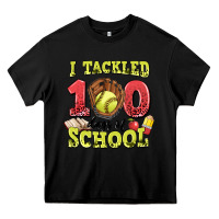 Black i tackled days of school softball Heavy Core Tee - LillyAllenDesigns