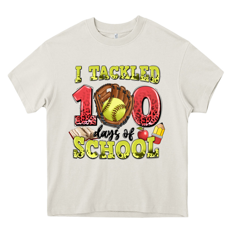 I Tackled Days Of School Softball Heavy Core Tee by LillyAllenDesigns | Teevron