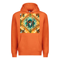 Carrot native american aztec seamless pattern Premium Hoodie - BundleAndBundleShop